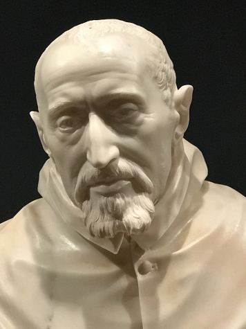 Bust of Cardinal Roberto Bellarmino, marble, by Gian Lorenzo Bernini,