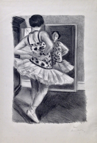 Henri Matisse (1869-1954) Dancer Reflected in the Mirror Lithograph, 1927, One of five trial proofs on chine, signed and annotated in pencil, Essai Henri Matisse